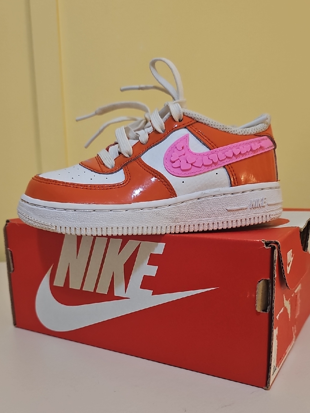Nike Air Force 1 Love Valentine's Toddler Sneakers Size 9c